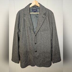 Vintage Daniel Cremiux Wool 3 Button Gray Blazer, Large